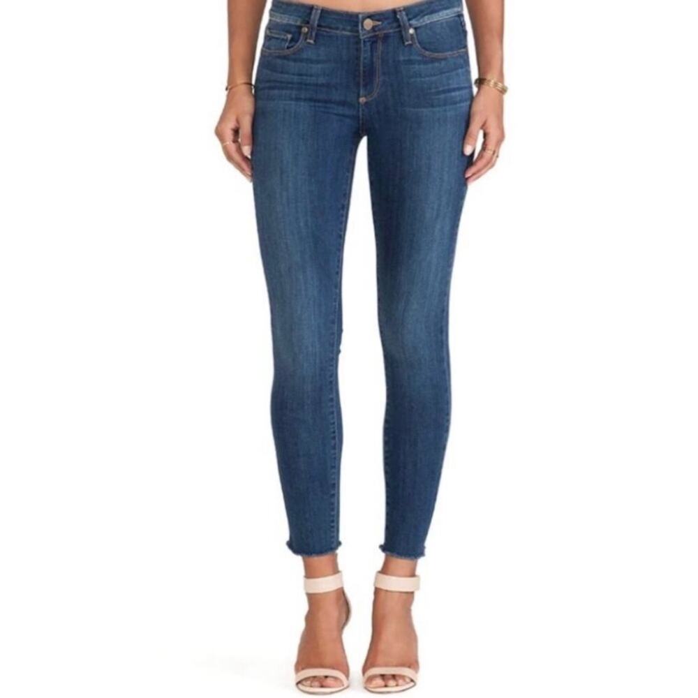 Paige Verdugo Ultra Skinny Jeans Blue Nico Mid Rise Ankle Denim Classic Size 27